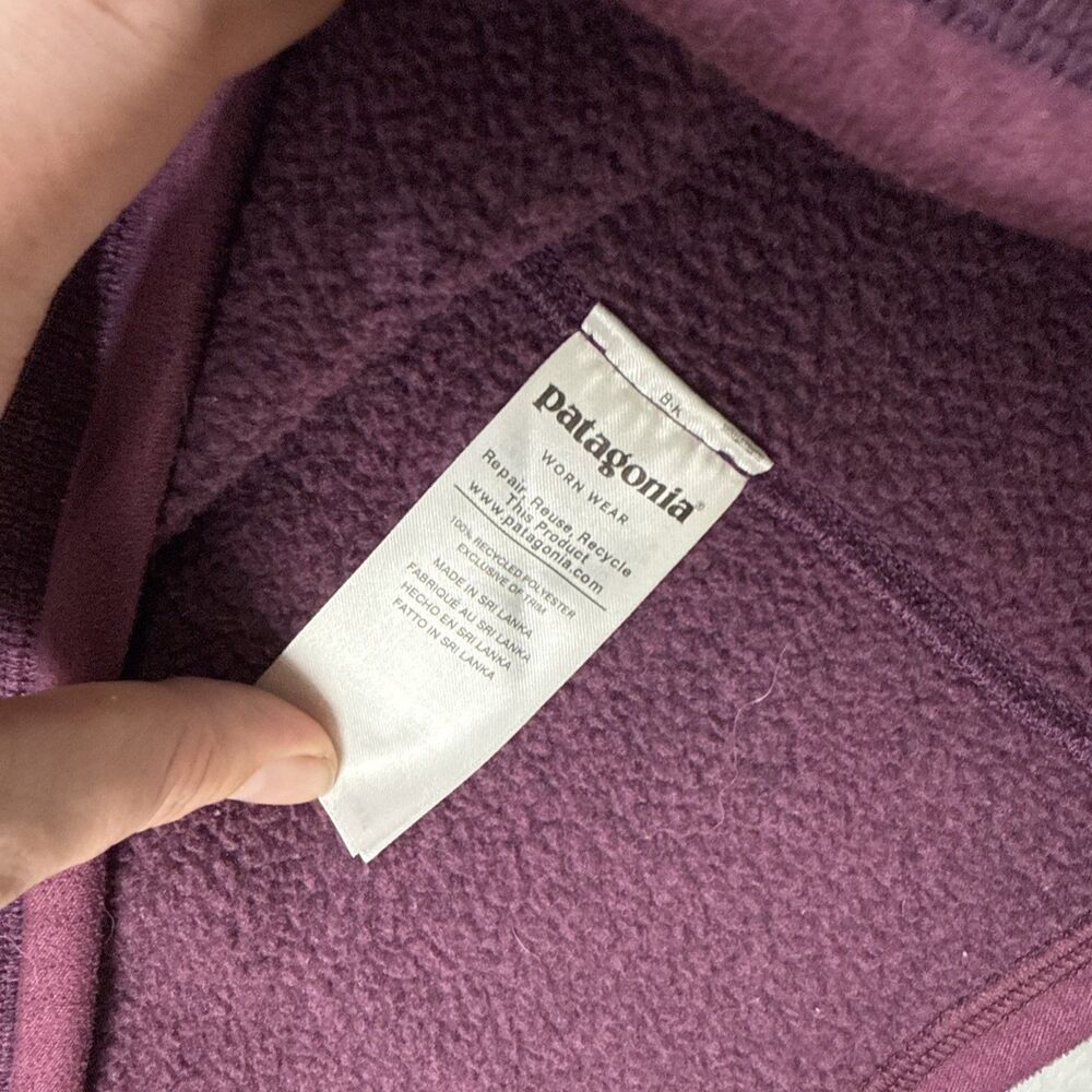 Patagonia Burgundy Quarter-Zip Women's Better Sweater - Picture 9 of 11